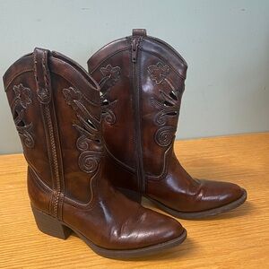 George Western Boots Missy Cheyenne Brown  Veg Leather Size 3